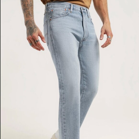 Levi’s 551Z Straight Leg Jeans Light Wash W32 Cropped Fit - Picture 3 of 15